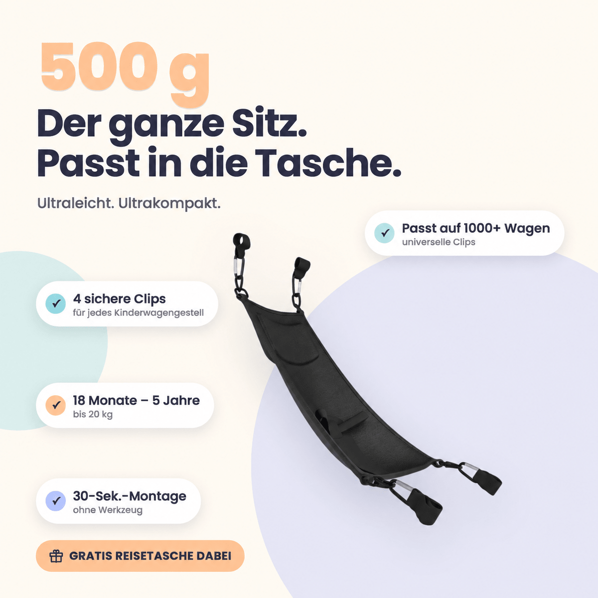 Neluva Huckepack - DER CLEVERE ZUSATZSITZ FÜR IHR ZWEITES KIND - Neluva™